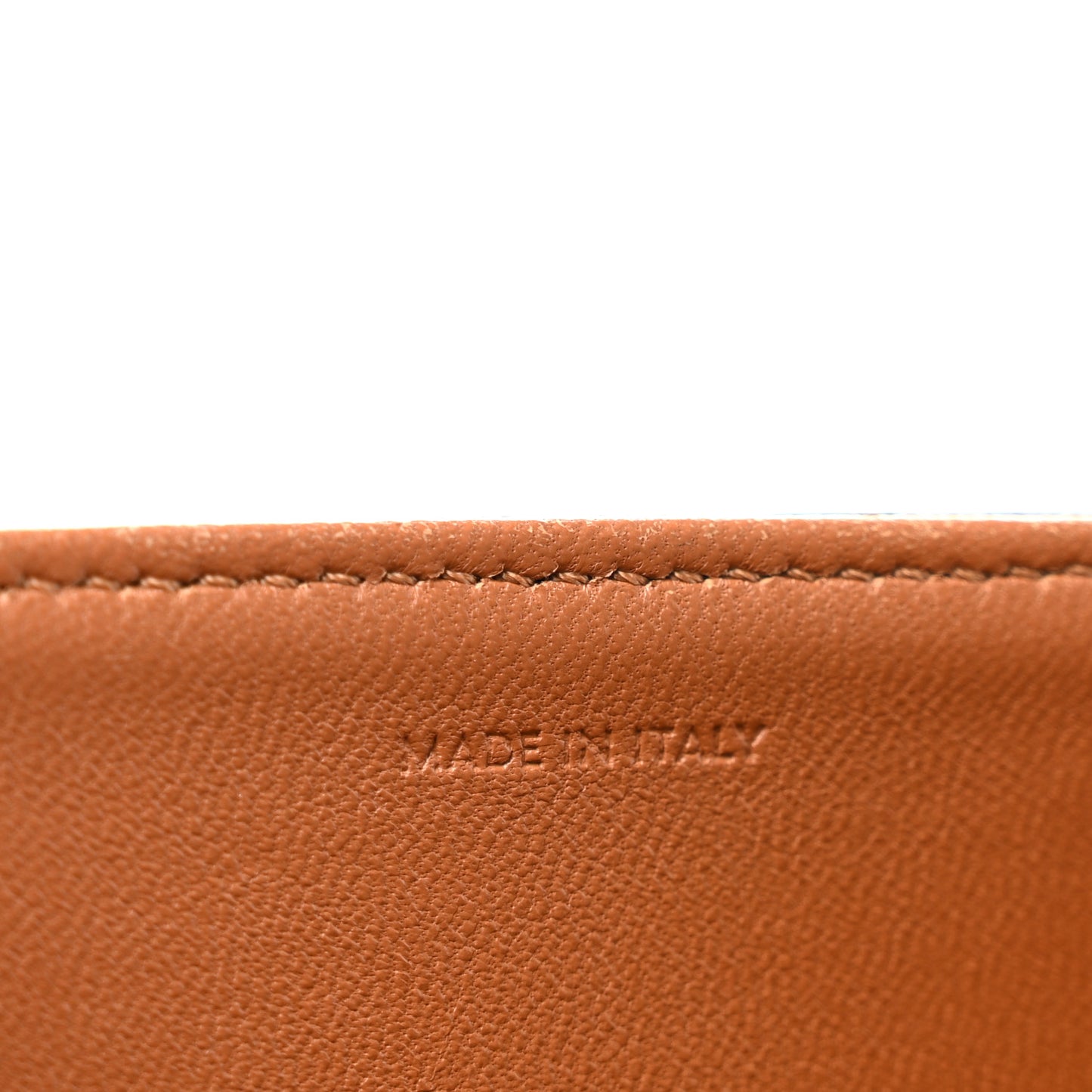Textile Natural Calfskin Medium Triomphe Bag White Tan