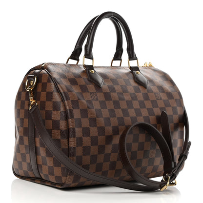 Louis Vuitton Damier Ebene Speedy Bandouliere 30 3 of 10