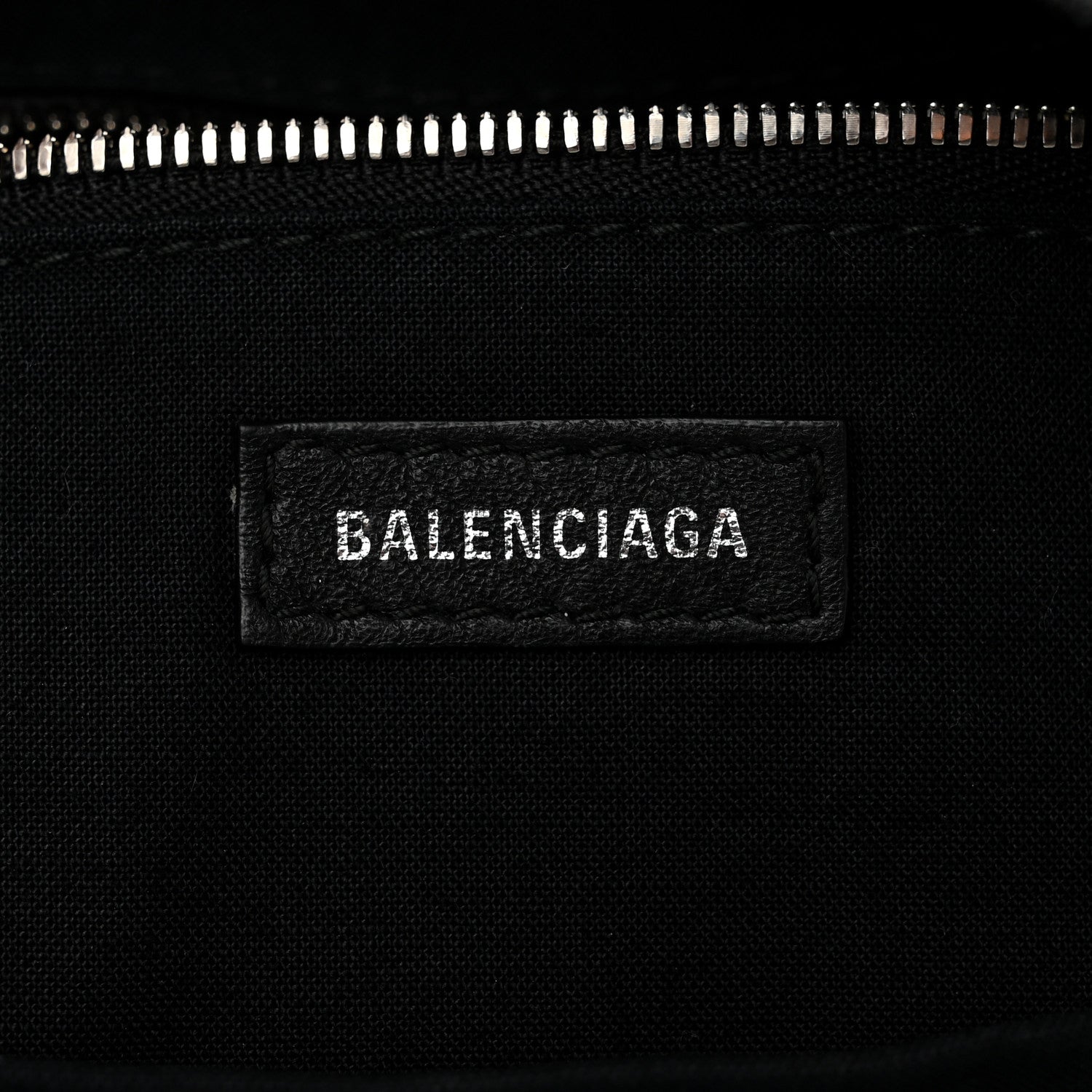 Balenciaga Smooth Calfskin Logo Small Everyday Backpack Black White 6 of 11