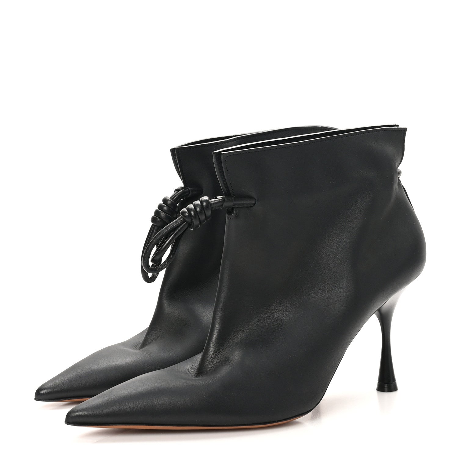 Loewe Calfskin Flamenco Ankle Boots 40 Black 4 of 7