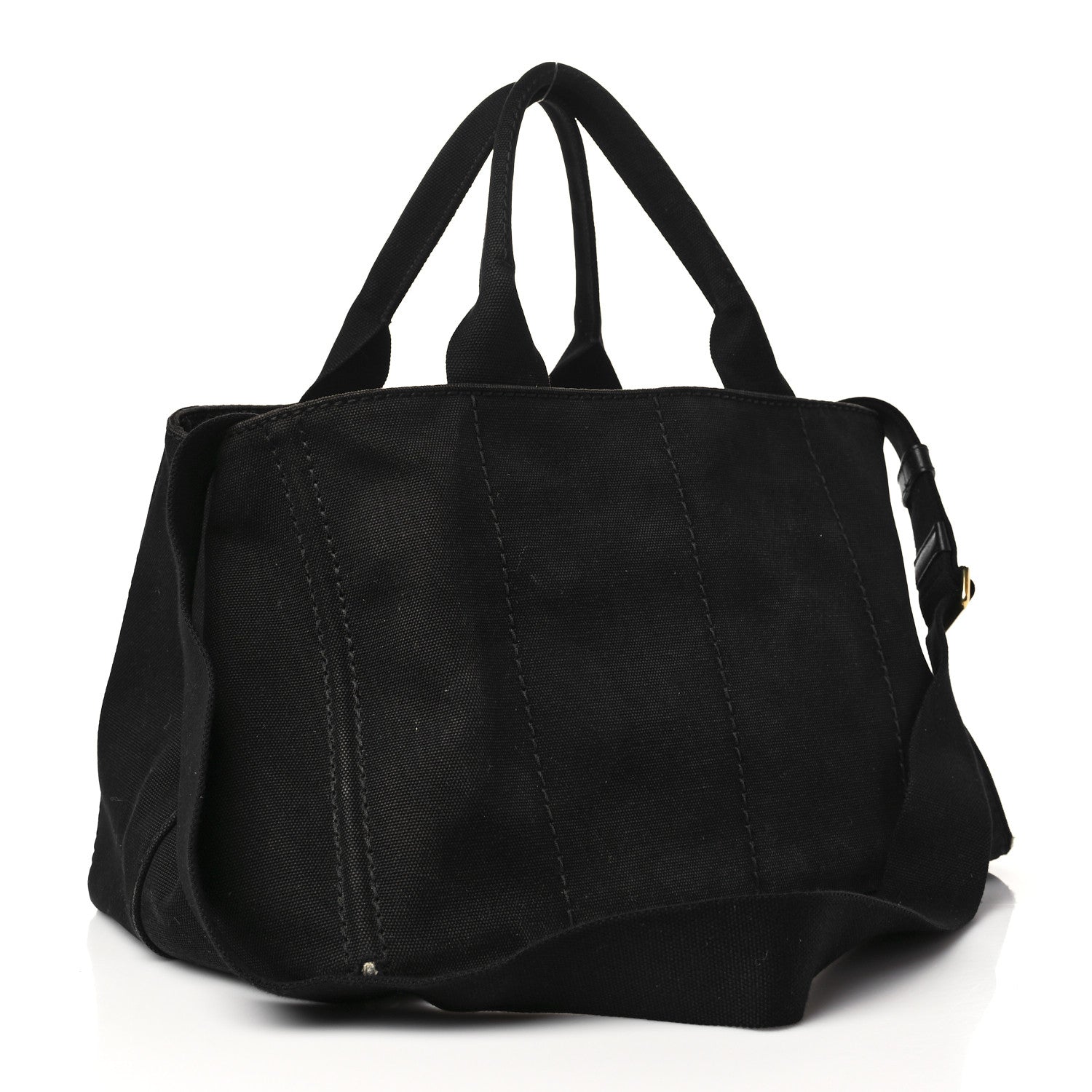 Prada Canapa Logo Tote Black 2 of 9