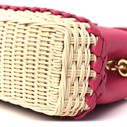 Louis Vuitton Rattan Taurillon Capucines Mini Magenta 9 of 10