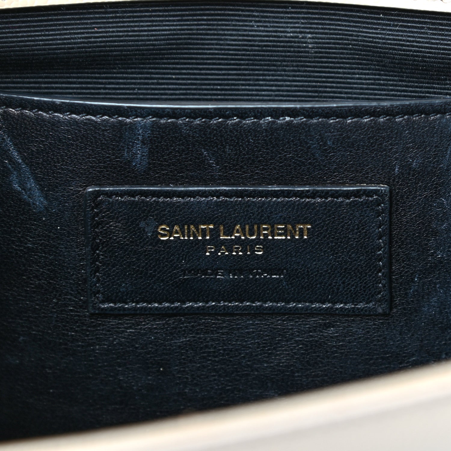 Saint Laurent Grain De Poudre Classic Monogram Cassandre Clutch Nude 6 of 12
