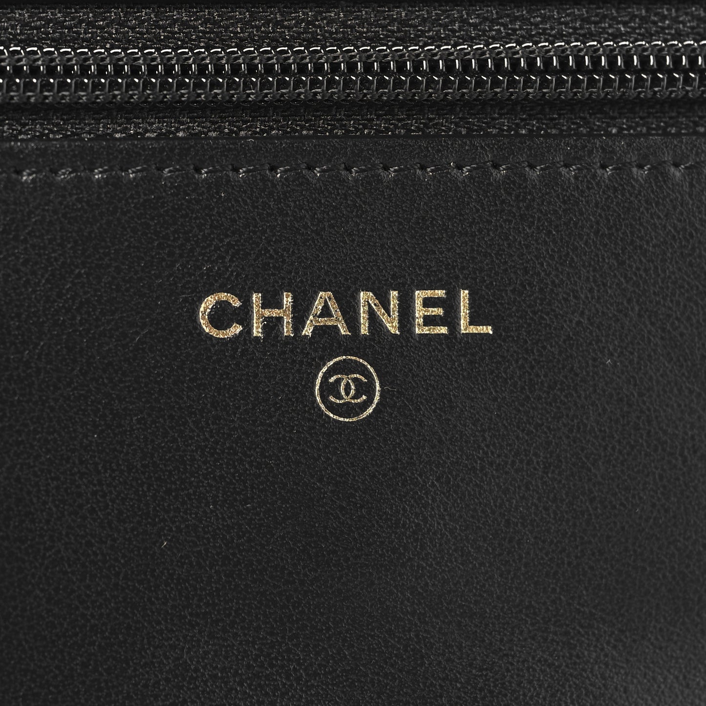 Caviar Quilted Boy Wallet On Chain WOC Black