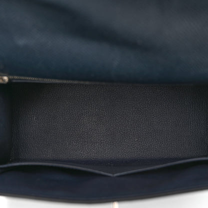 Hermes Epsom Kelly Sellier 28 Bleu Indigo 5 of 10