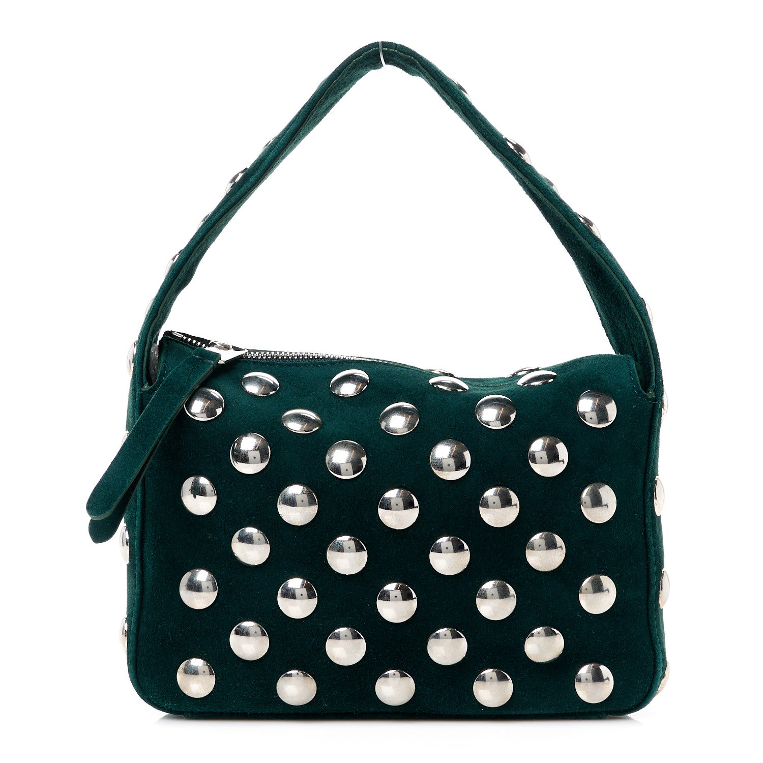 Khaite Studded Small Elena English Green 1 of 9