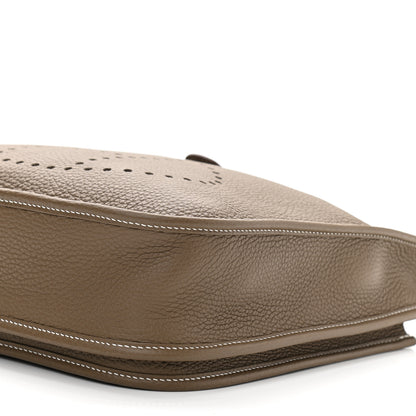 Hermes Taurillon Clemence Evelyne III PM Etoupe 11 of 11