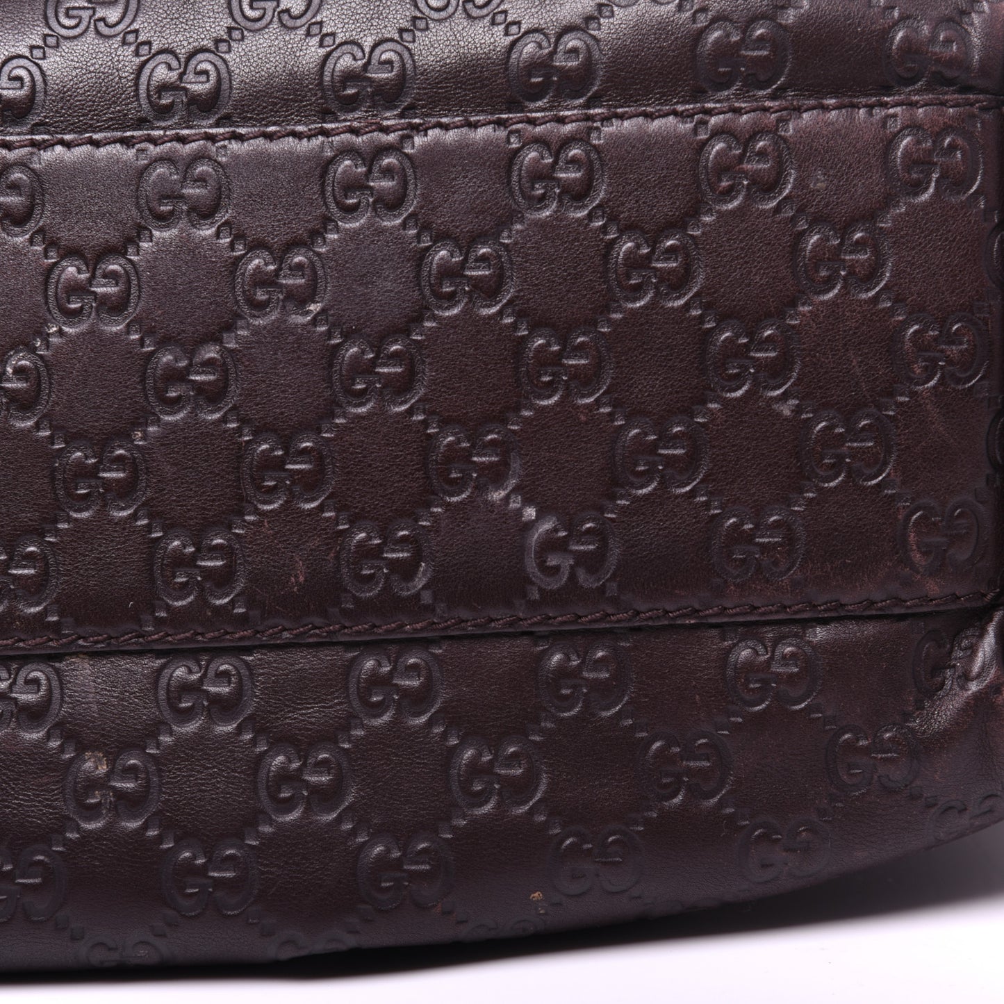 Guccissima Signature Large Sukey Tote Chocolate
