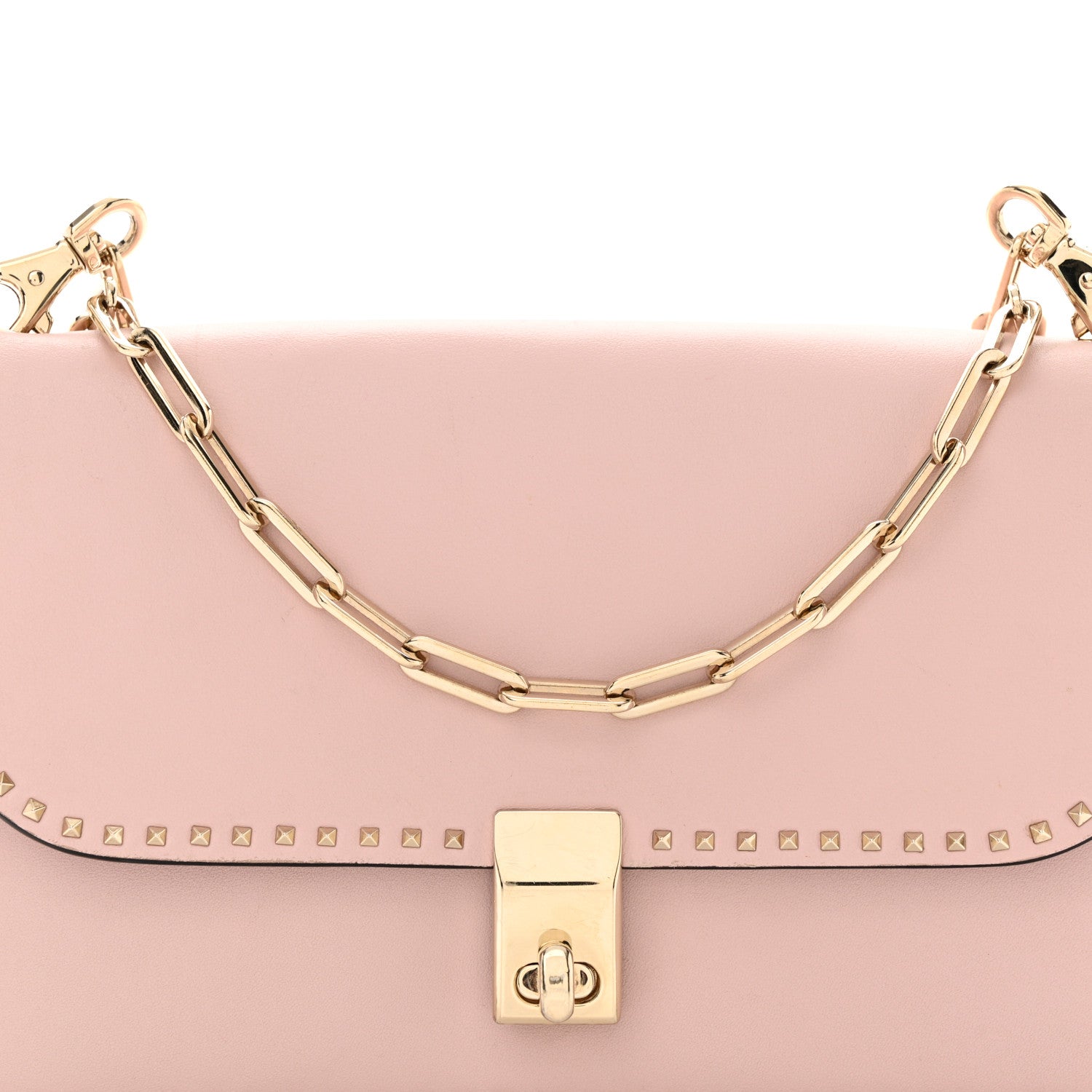 Valentino Garavani Vitello Rockstud Cabana Shoulder Bag Water Rose 7 of 18