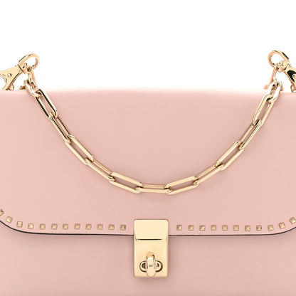 Valentino Garavani Vitello Rockstud Cabana Shoulder Bag Water Rose 7 of 18