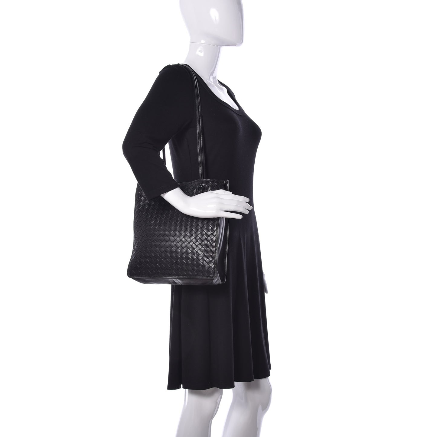Nappa Intrecciato Tote Black