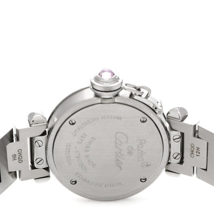 Cartier Stainless Steel 27mm Miss Pasha Quartz Watch Pink 4 of 5