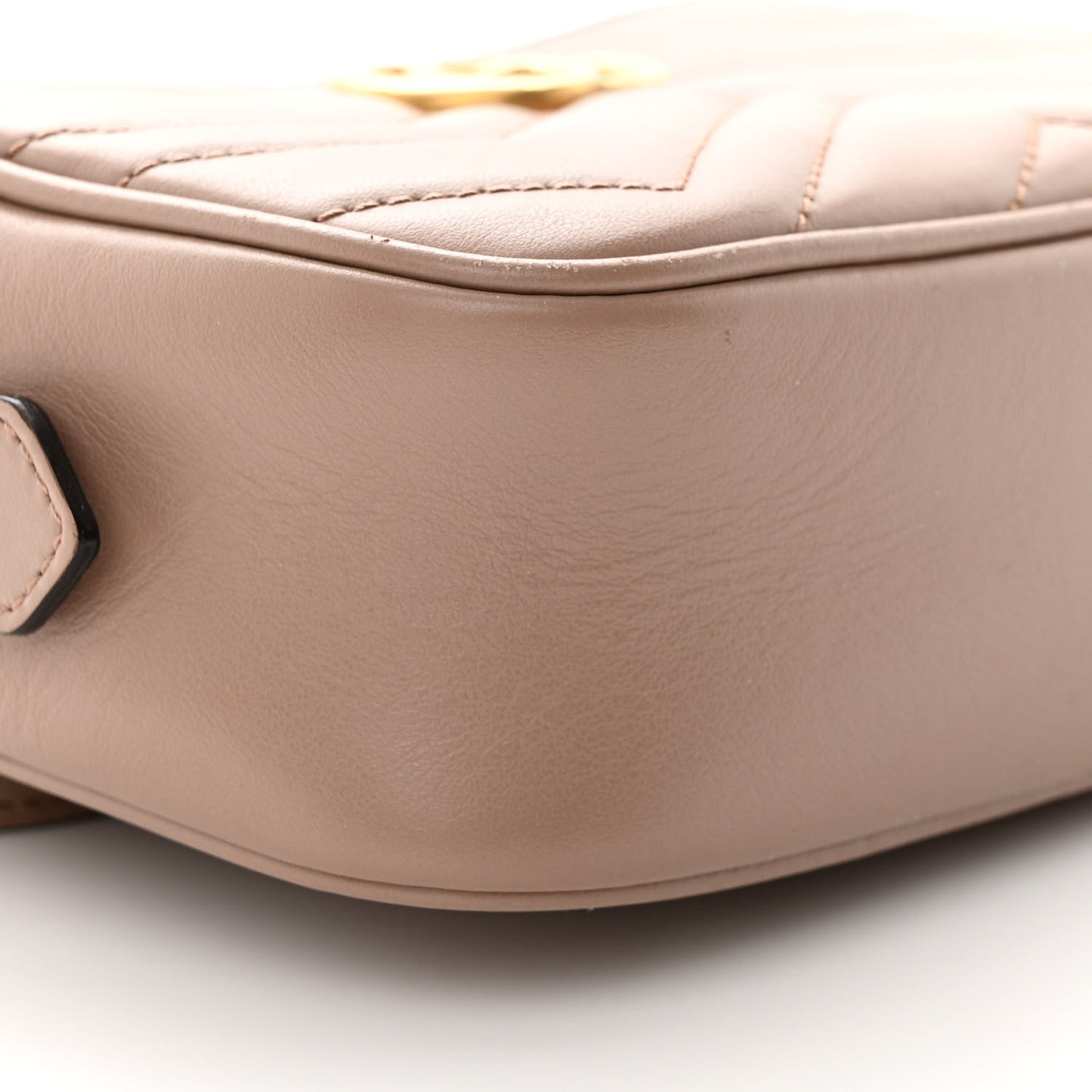 Calfskin Matelasse Mini GG Marmont Chain Shoulder Bag Porcelain Rose