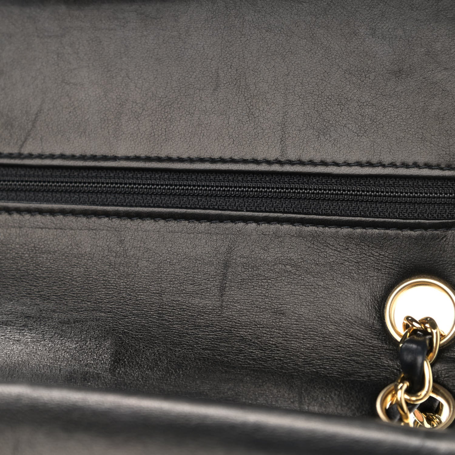 Chanel Lambskin Quilted Medium Double Flap Navy 13 of 13