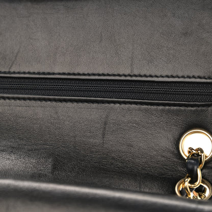 Chanel Lambskin Quilted Medium Double Flap Navy 13 of 13