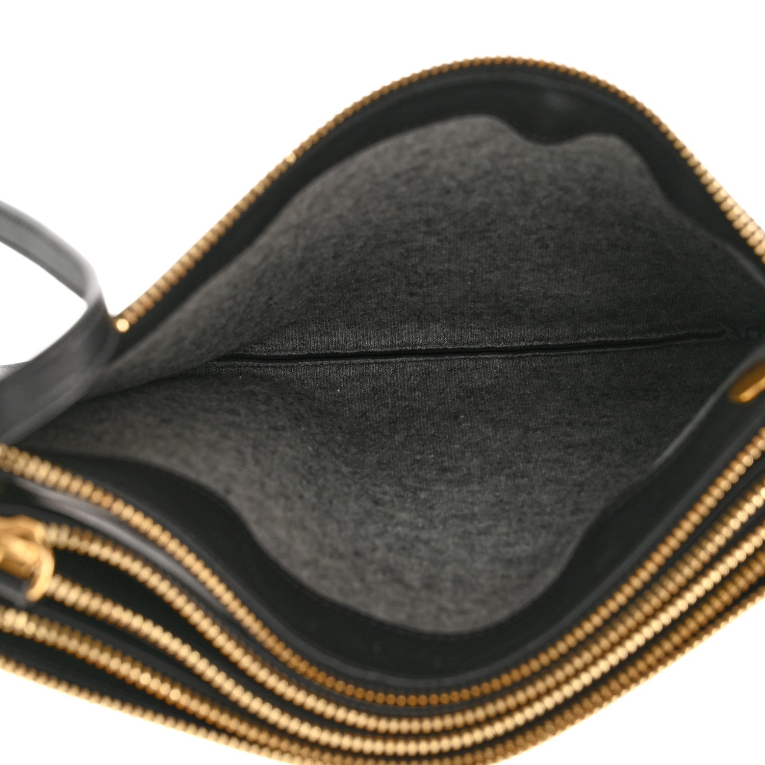 Celine Lambskin Large Trio Crossbody Bag Black 7 of 11