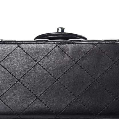 Chanel Lambskin Quilted Mini Square Flap Black 10 of 13