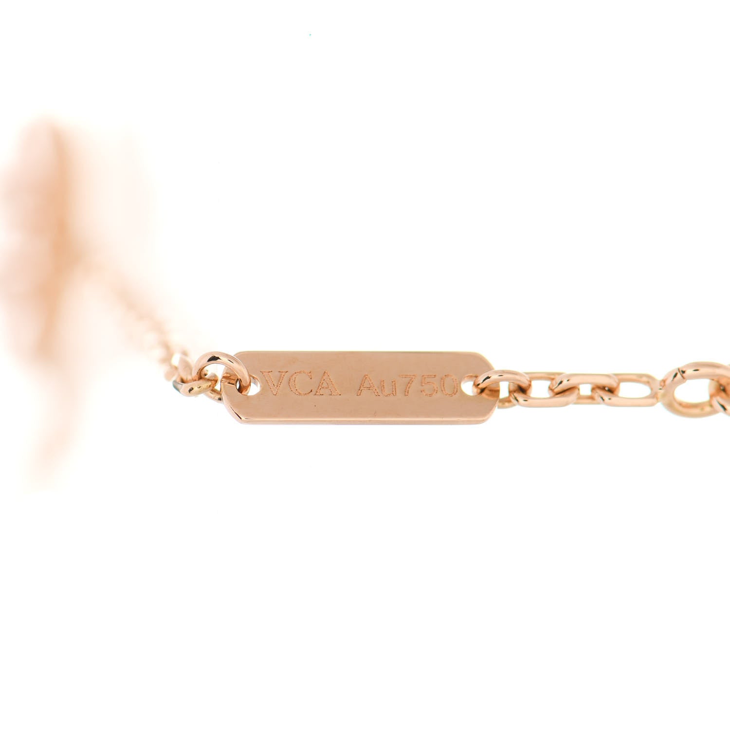 Van Cleef & Arpels 18K Rose Gold Carnelian Onyx Lucky Spring Closed Wing Ladybug Bracelet 4 of 4