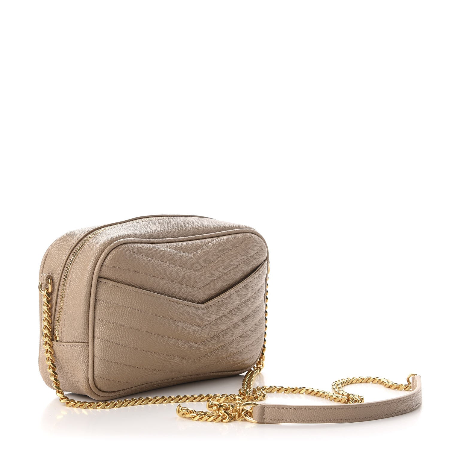 Saint Laurent Grain De Poudre Matelasse Monogram Mini Lou Camera Bag New Powder 3 of 10