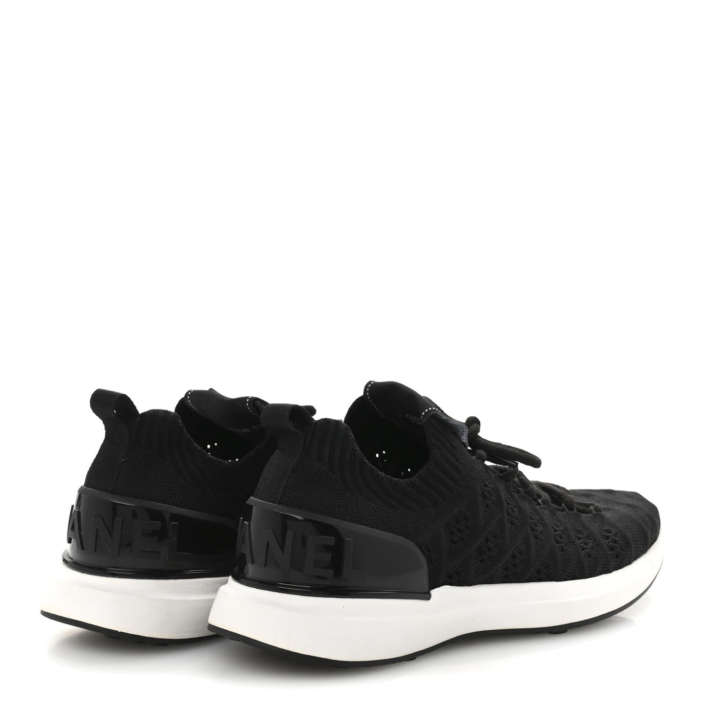 Fabric Logo Sneakers 37 Black