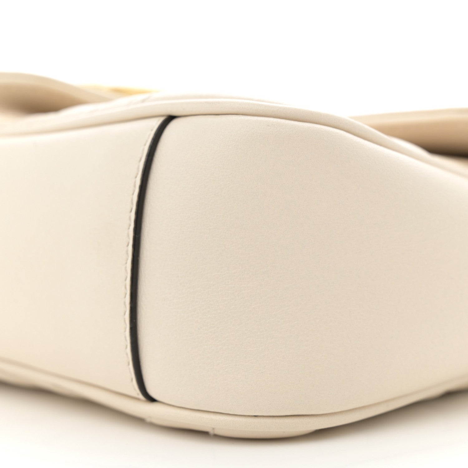 Gucci Calfskin Matelasse Mini GG Marmont Shoulder Bag White 10 of 12