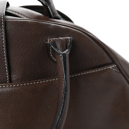 Christian Dior Calfskin Saddle Bowler Brown 10 of 14