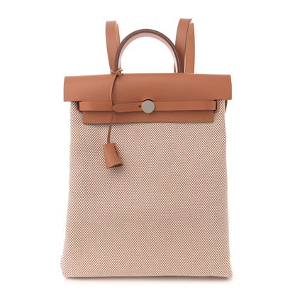 Hermes Vache Hunter Criss Viking Herbag a Dos Retourne Backpack Ecru Beige Naturel 1 of 11