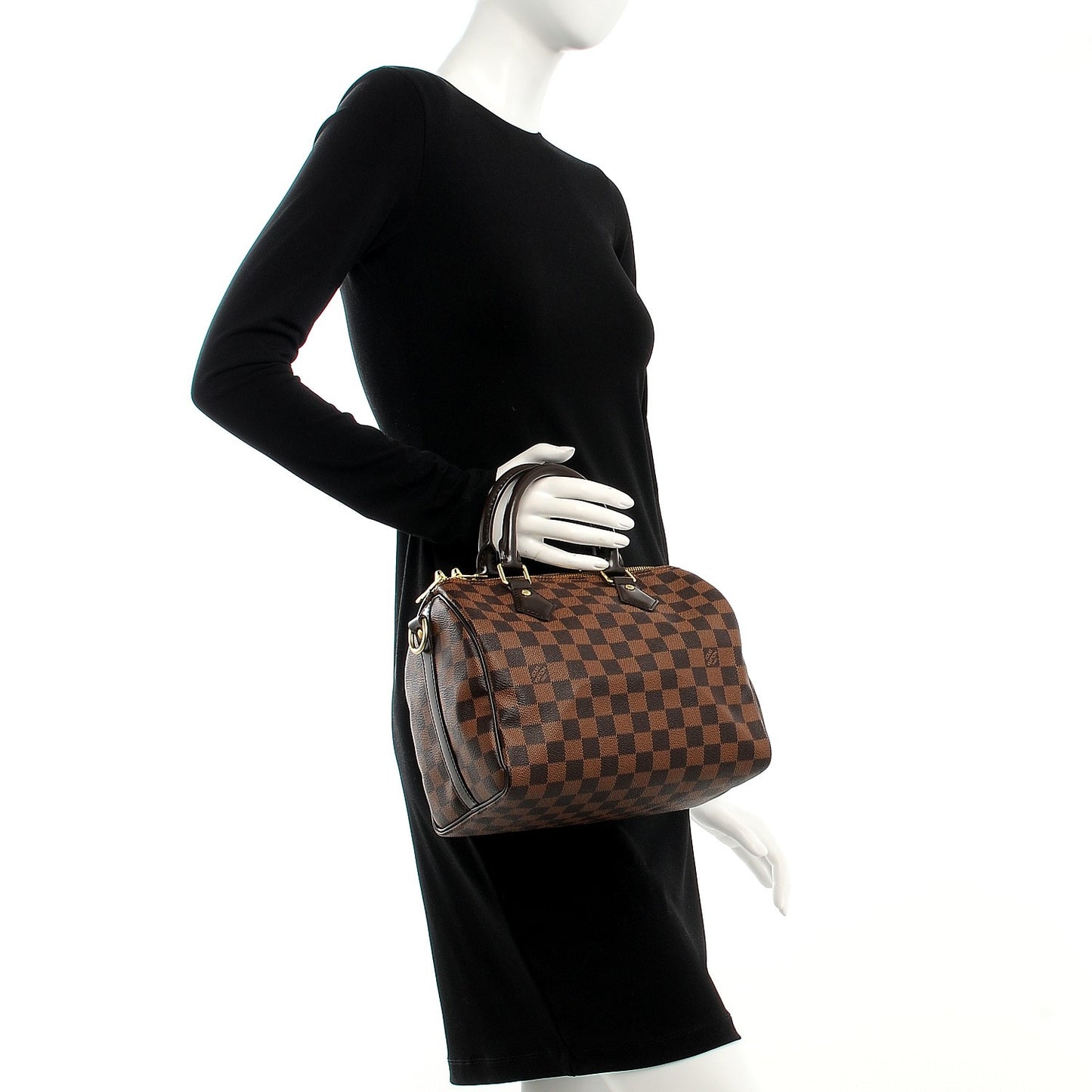 Damier Ebene Speedy Bandouliere 25