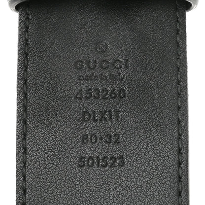 Gucci Moon Calfskin Pearl Double G 40mm Belt 80 32 Black Cream 5 of 6