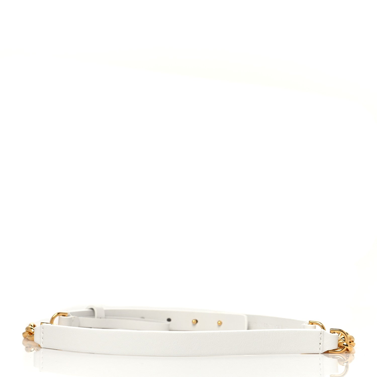 Christian Dior Calfskin Chain Belt 70 White 2 of 4