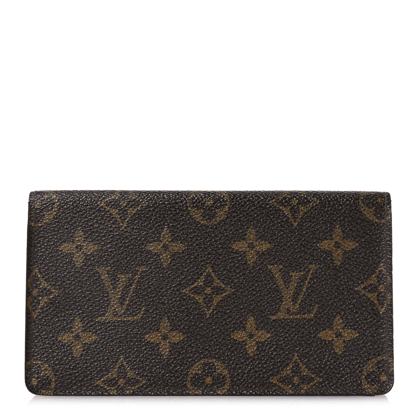 Monogram Simple Checkbook Holder Wallet Cover