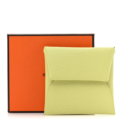 Hermes Chevre Mysore Bastia Verso Coin Purse Jaune Bourgeon Nata 10 of 10