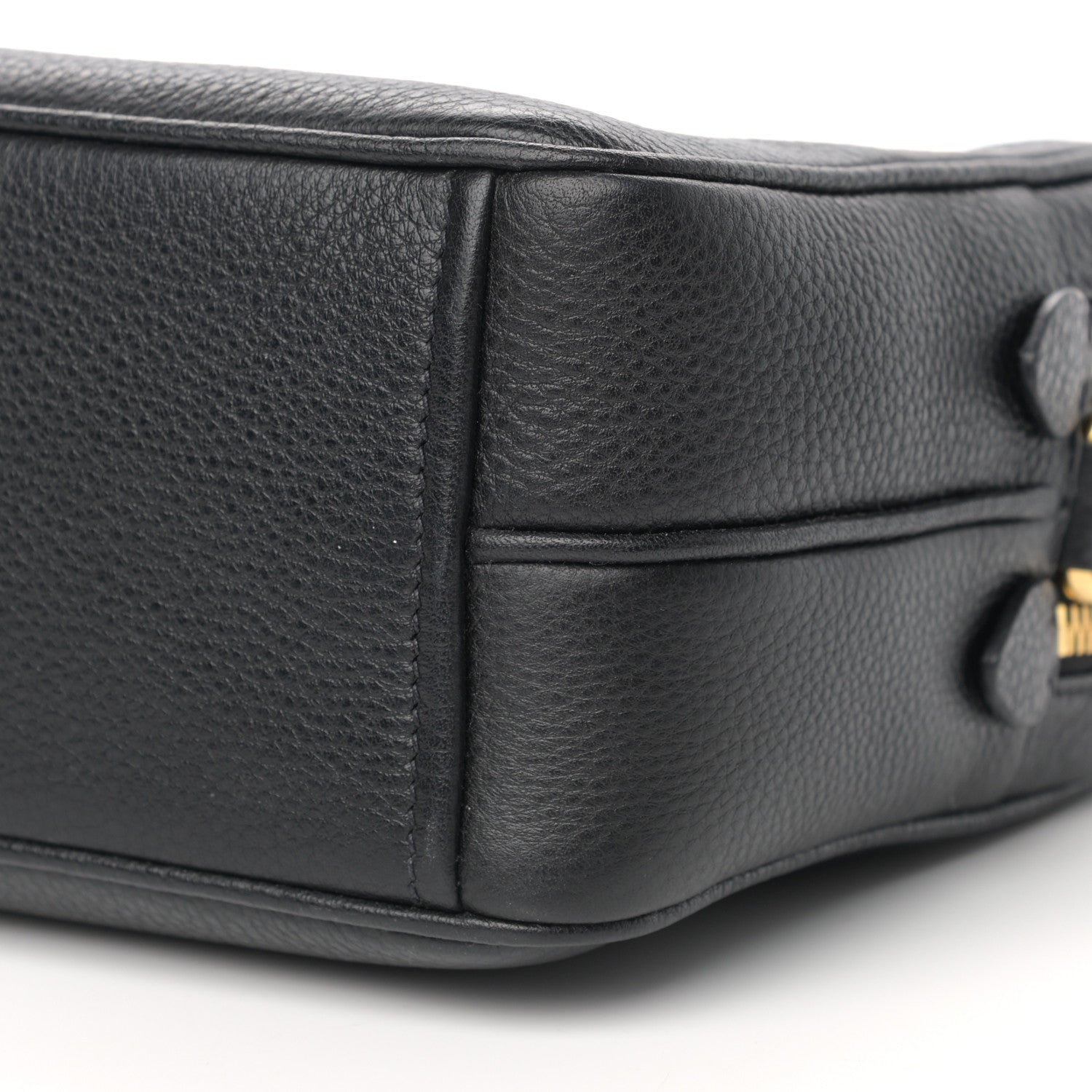 Prada Vitello Daino Medium Double Zip Shoulder Bag Black 20 of 21
