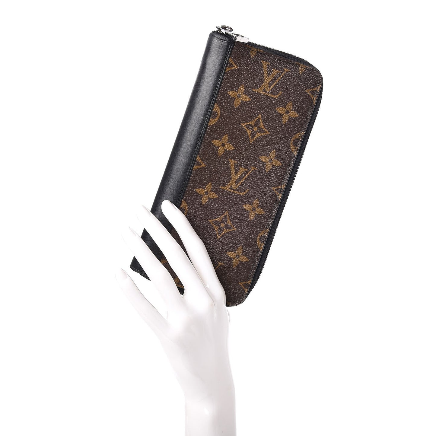 Monogram Macassar Vertical Zippy Wallet