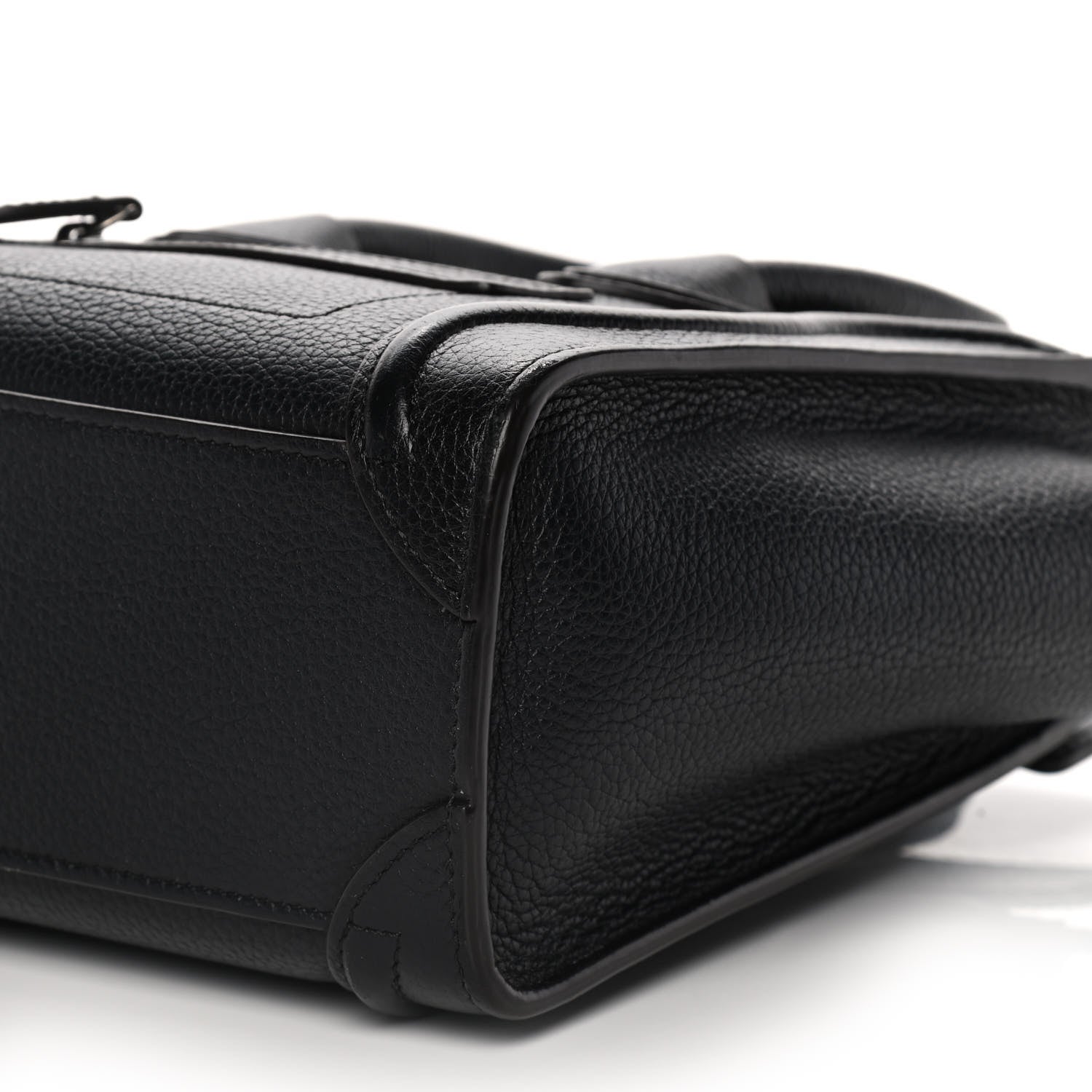 Celine Drummed Calfskin Nano Luggage Black 14 of 21