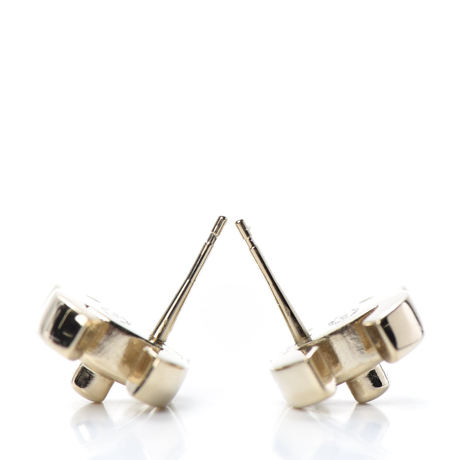 Chanel Metal CC Turnlock Earrings Gold 3 of 4