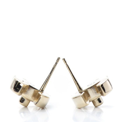 Chanel Metal CC Turnlock Earrings Gold 3 of 4