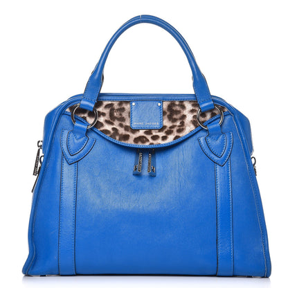 Marc Jacobs Lambskin Calf Hair Medium Serengeti Wellington Blue 1 of 10