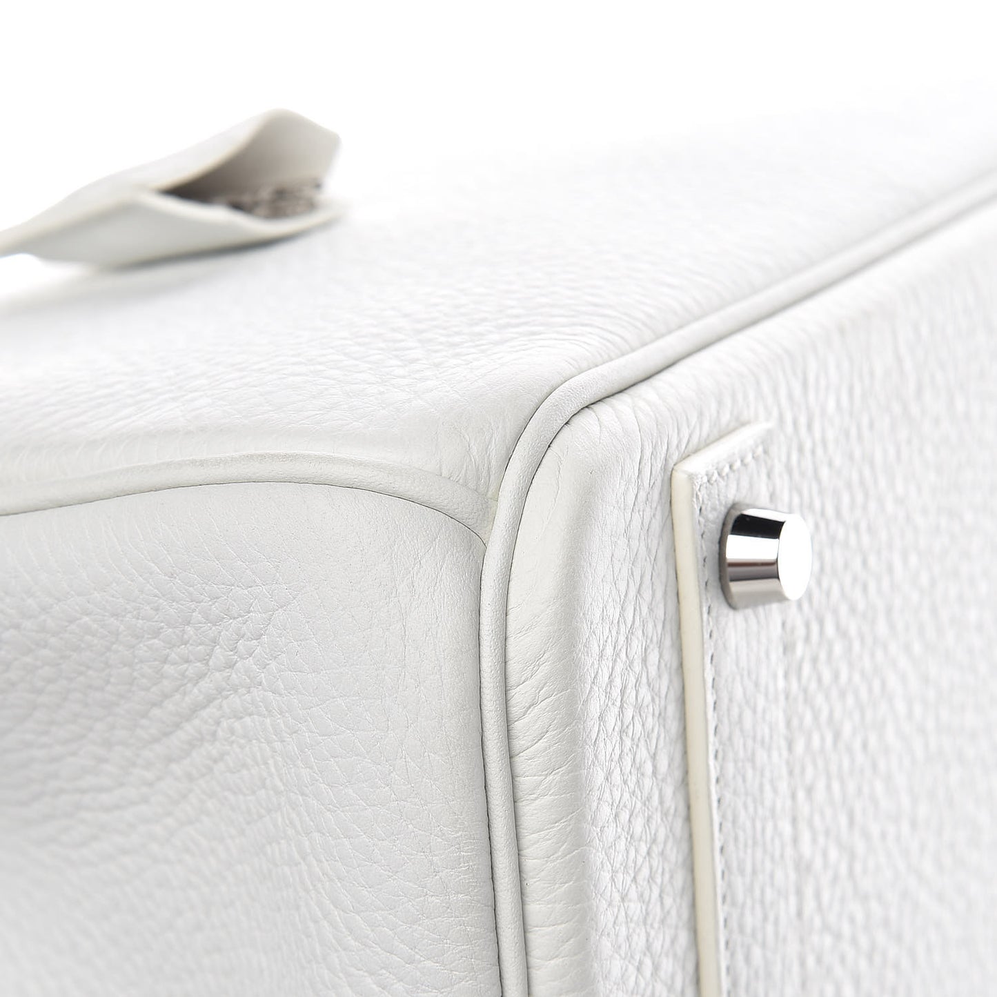 Taurillon Clemence Birkin 40 White