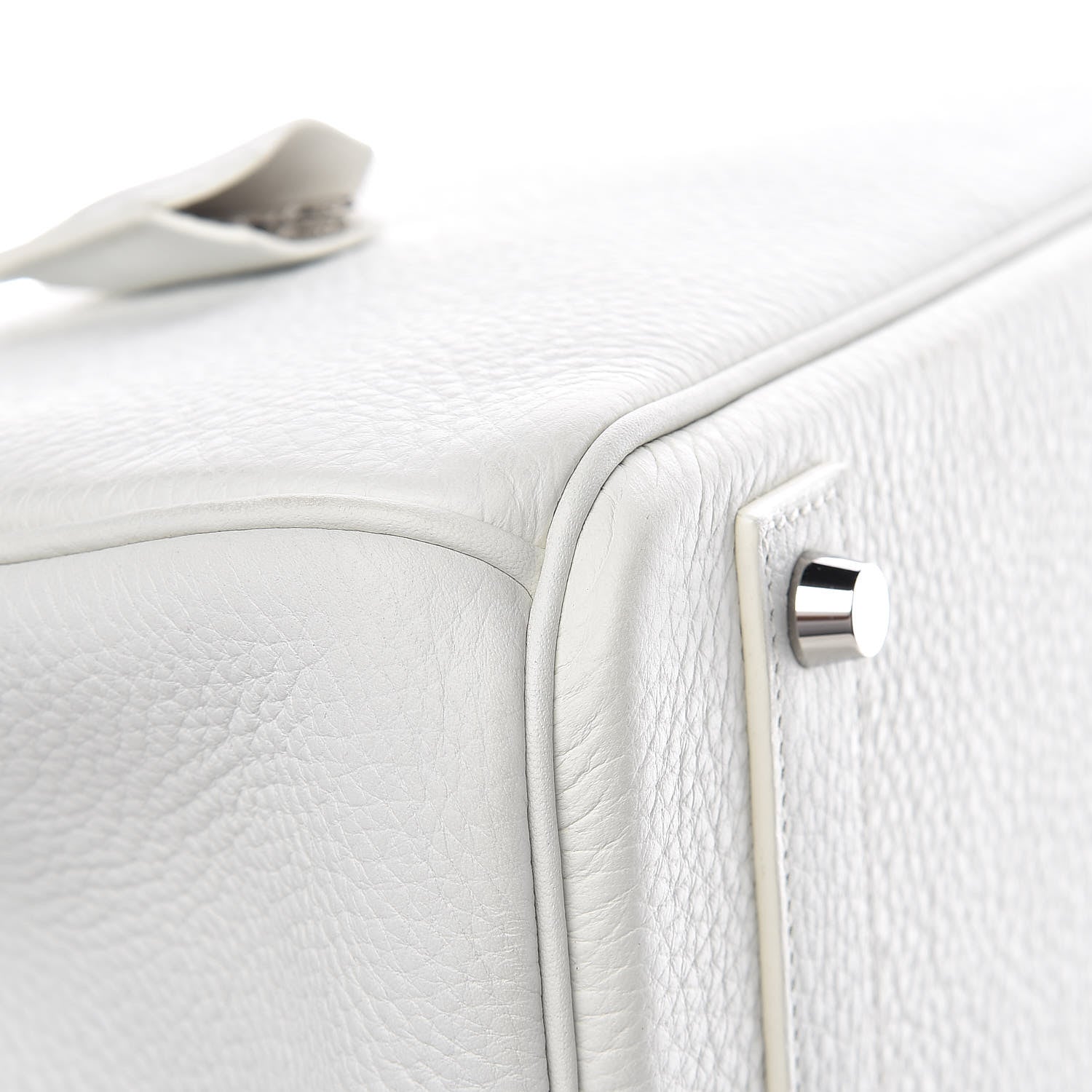 Hermes Taurillon Clemence Birkin 40 White 32 of 39