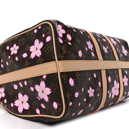 Louis Vuitton LV X TM Monogram Cherry Blossom Keepall Bandouliere 45 Sakura Brown 7 of 8