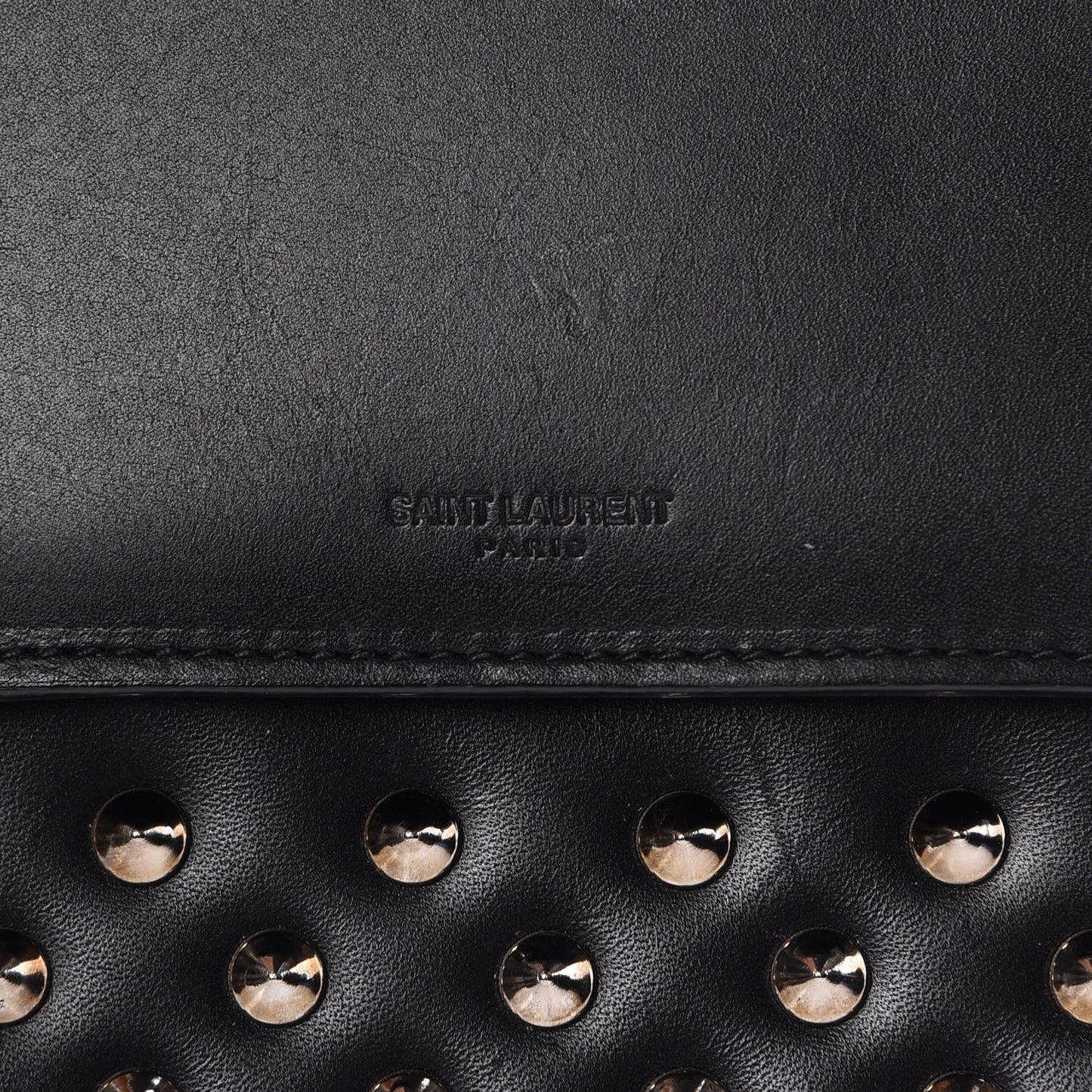 Calfskin Studded Medium Betty Black