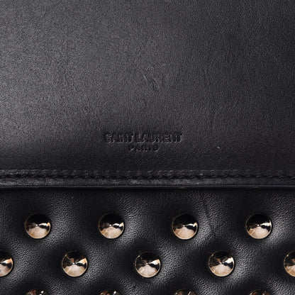 Saint Laurent Calfskin Studded Medium Betty Black 10 of 15