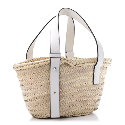Loewe Raffia Small Basket Tote Bag Natural White 3 of 11