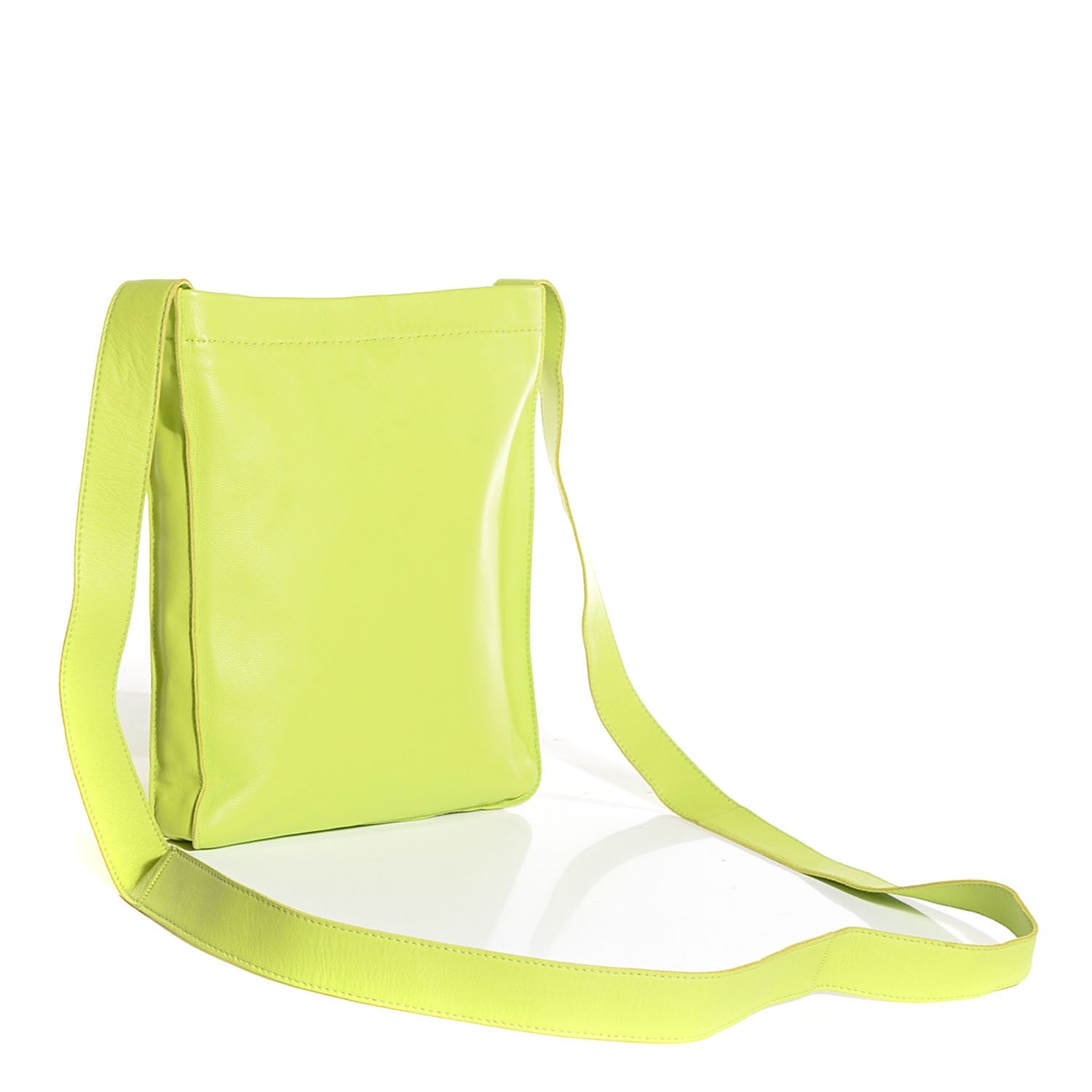 Hermes Lambskin Clou De Selle Pouch Kiwi 3 of 7