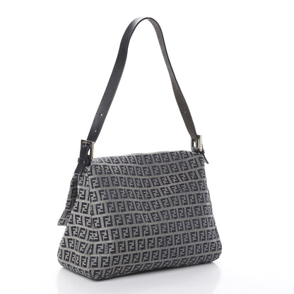 Fendi Zucchino Mama Baguette Navy 2 of 8
