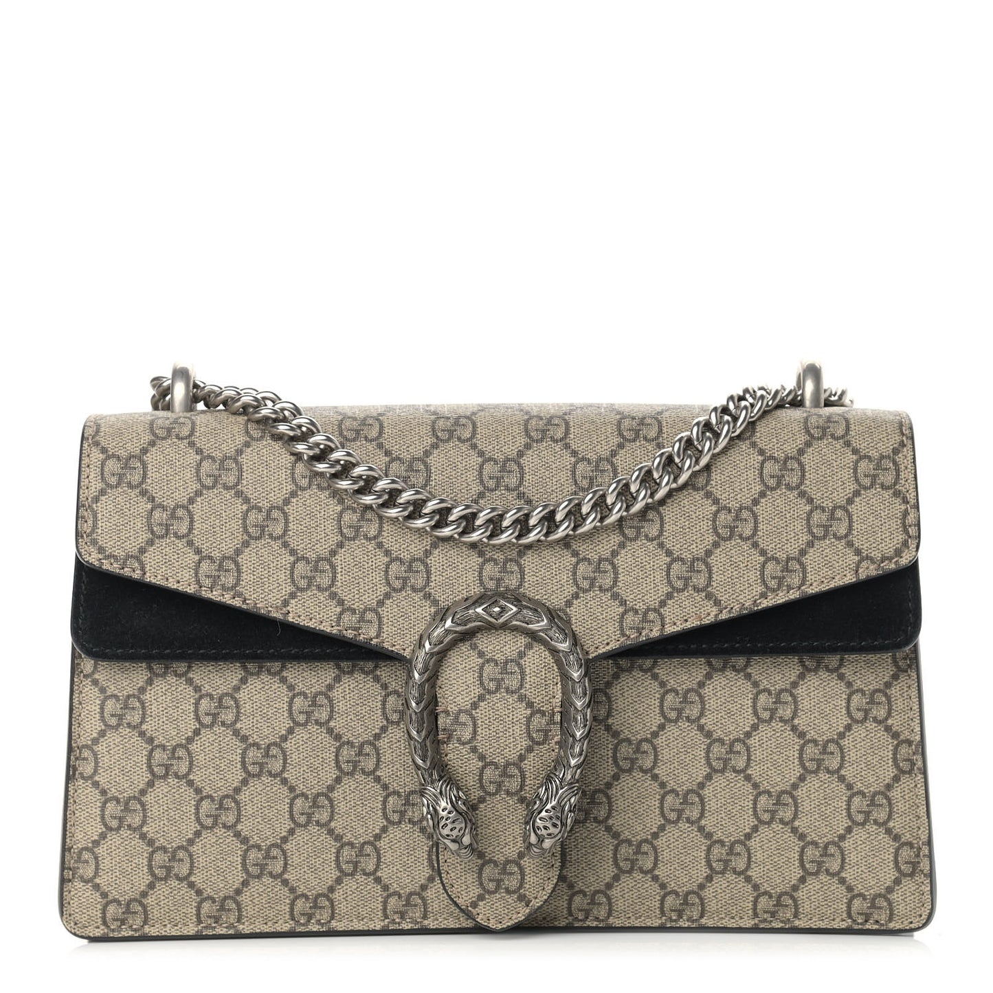 GG Supreme Monogram Small Dionysus Shoulder Bag Black