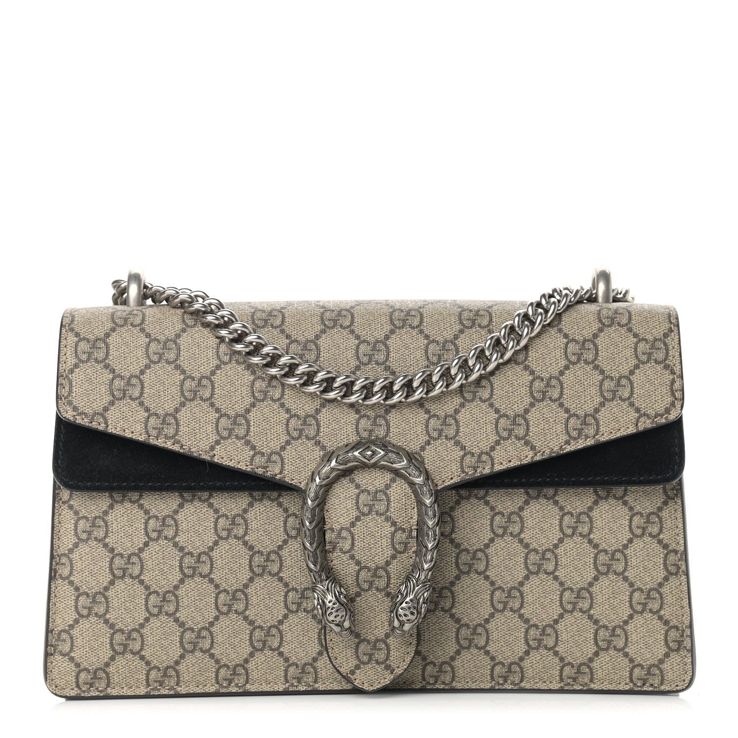 Gucci GG Supreme Monogram Small Dionysus Shoulder Bag Black 1 of 12