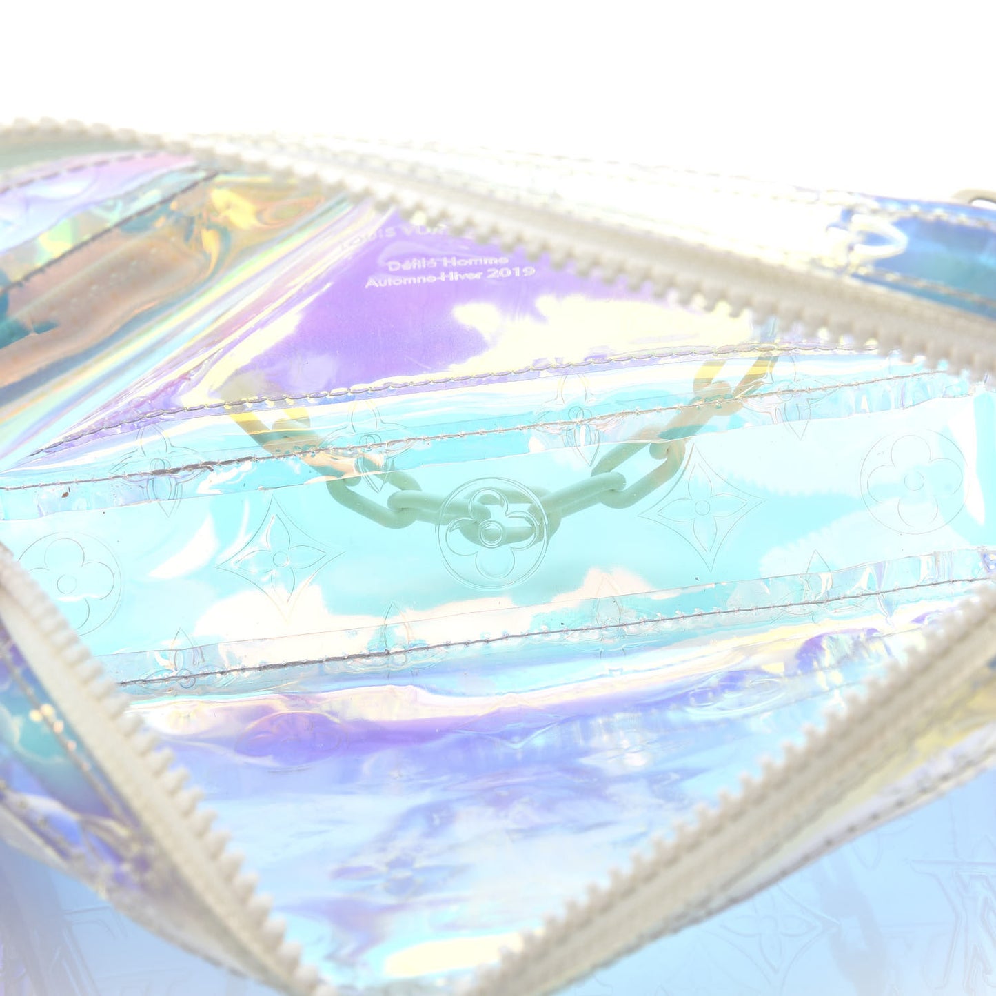 PVC Monogram Pochette Volga Iridescent Prism