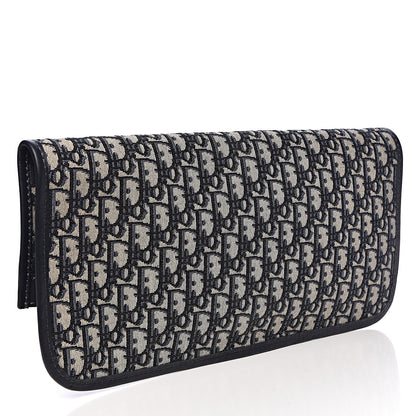Christian Dior Oblique Fold Over Clutch Blue 5 of 12